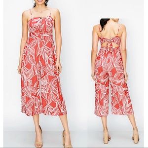 FAVLUX Tropical Gaucho Jumpsuit